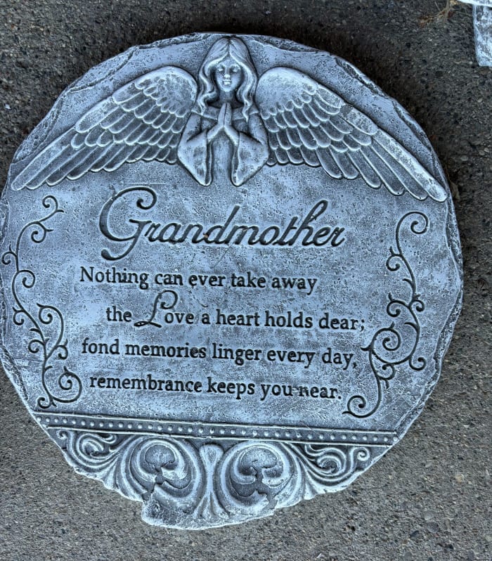 Grandmother Concrete Garden Stone