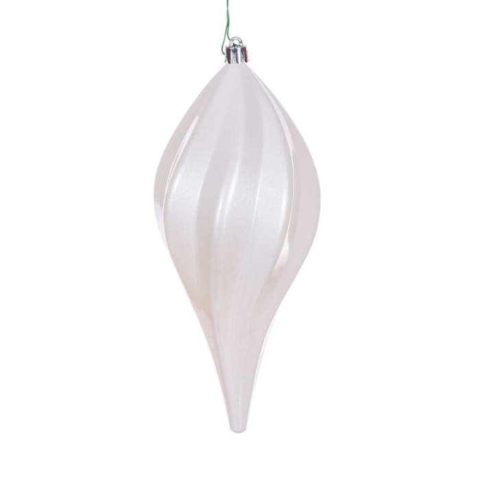 WHITE UV CANDY SWIRL DROP 8''