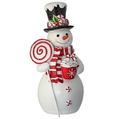 9'' RESIN SWEETS SNOWMAN