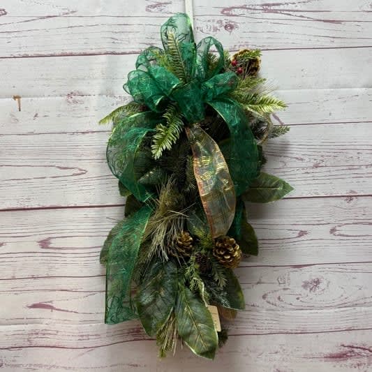 Greenful Goodness Holiday Silk (Artificial) Swag