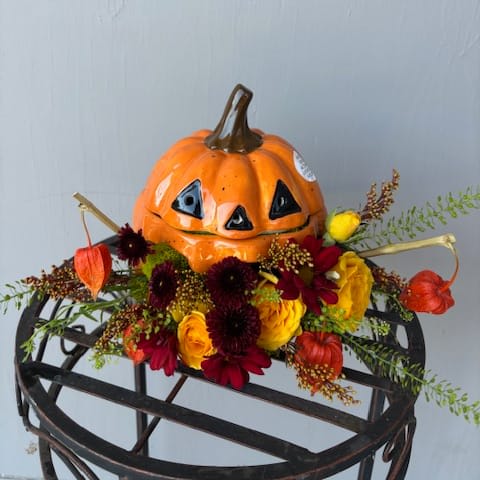 Spooky Jack O Lantern Candy Dish