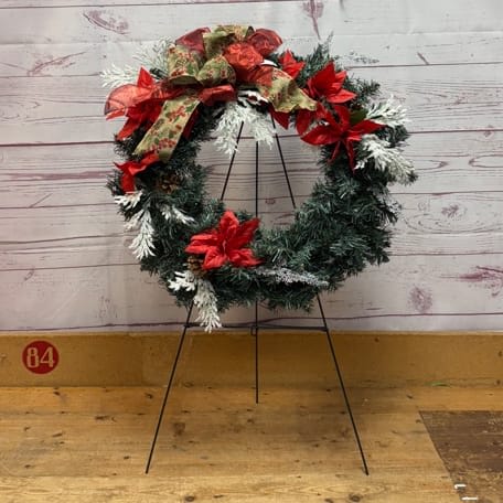 Holly Snow Cemetery Wreath