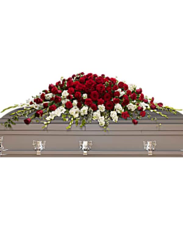 Teleflora’s Garden of Grandeur Casket Spray