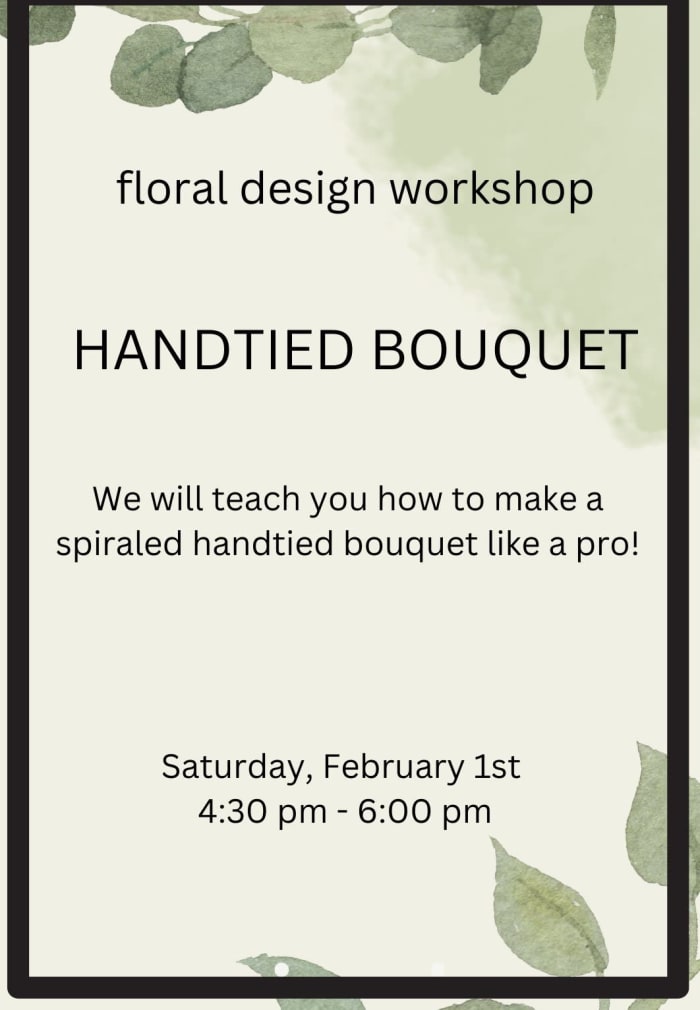 Handtied Bouquet Feb 1