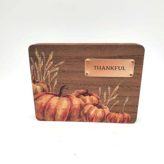 Thankful Wood Plaque
