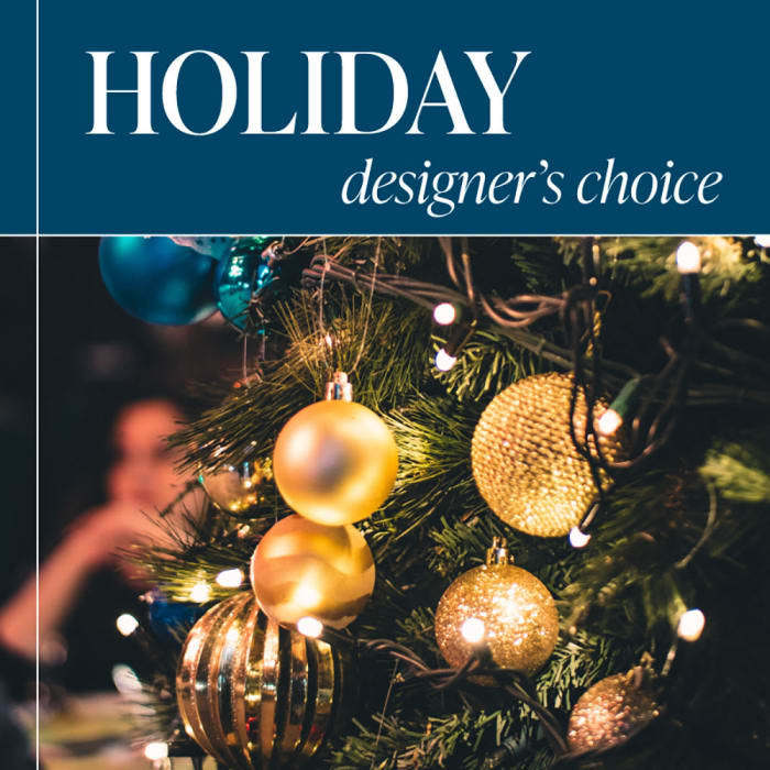 HOLIDAY DESIGNER'S CHOICE VASE ARRANGEMENT