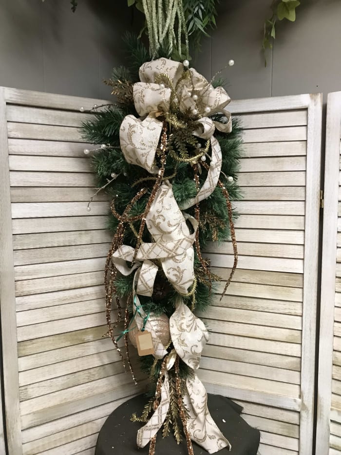 Golden Ornament Swag