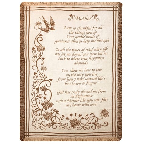 Mother...So Thankful Throw
