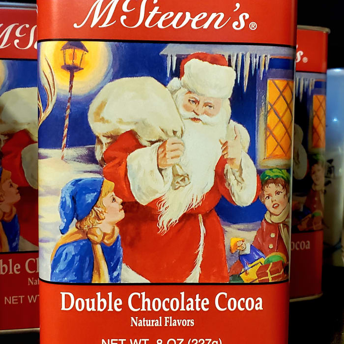 Santa Double Choco Cocoa - 8oz Rectangle Tin