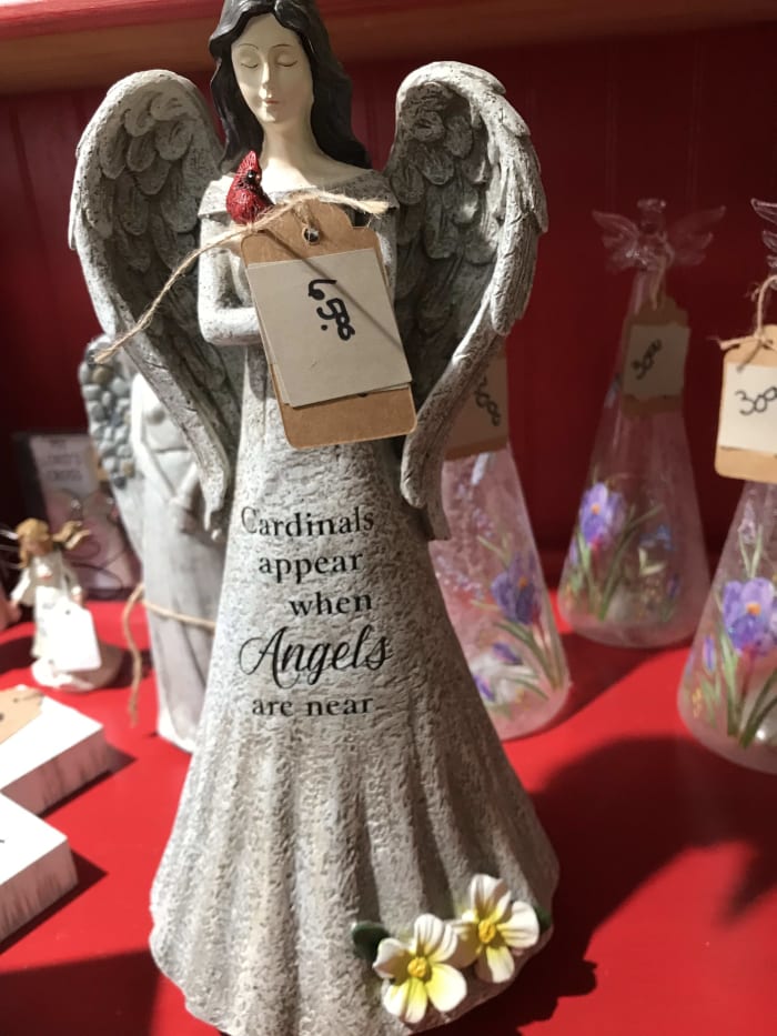Cardinal Angel Statue