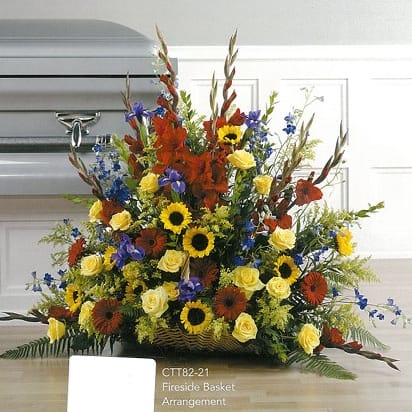 Fireside Basket Arrangement