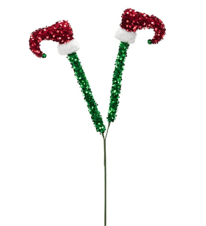 Red/Green Elf Shoe Sequin Pick