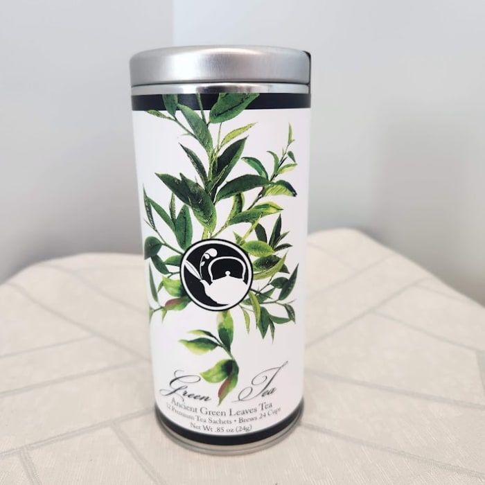 Ancient Green Leaves Tea Can