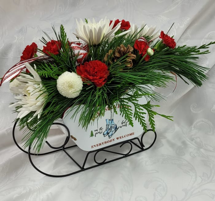 Skaters Sleigh Ride by LaPier's Flowers