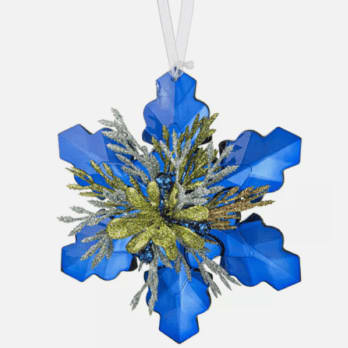 Mistletoe Snowflake Kissing Krystal