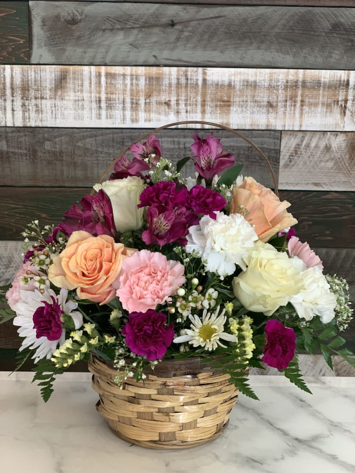 Willow Basket Arrangement