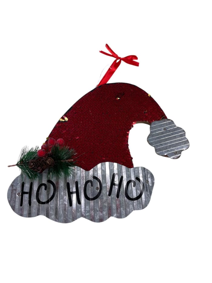 Ho Ho Ho Sequin Sign