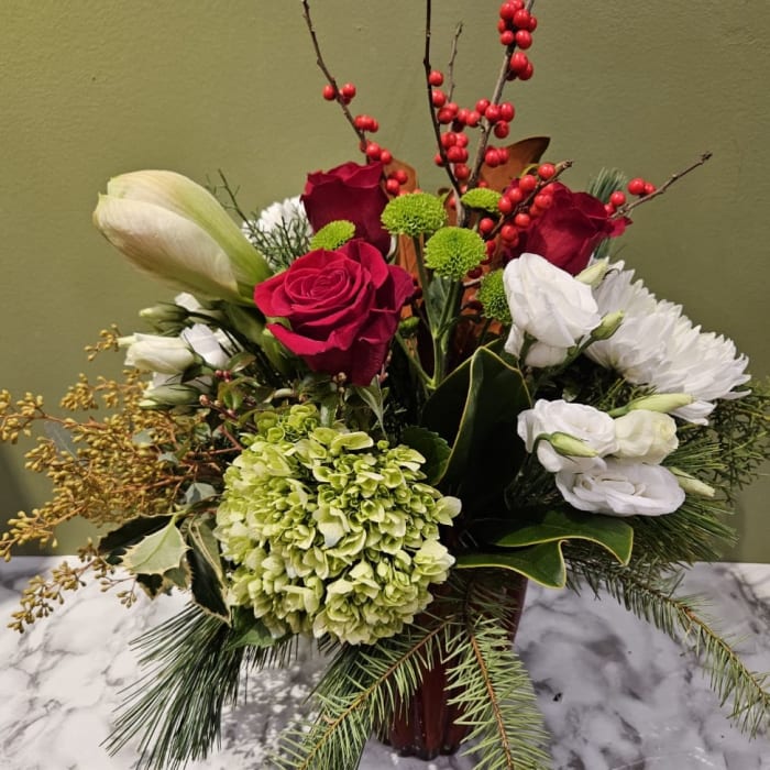 Winter harmony in a vase