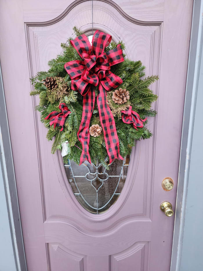 Plaid wreath