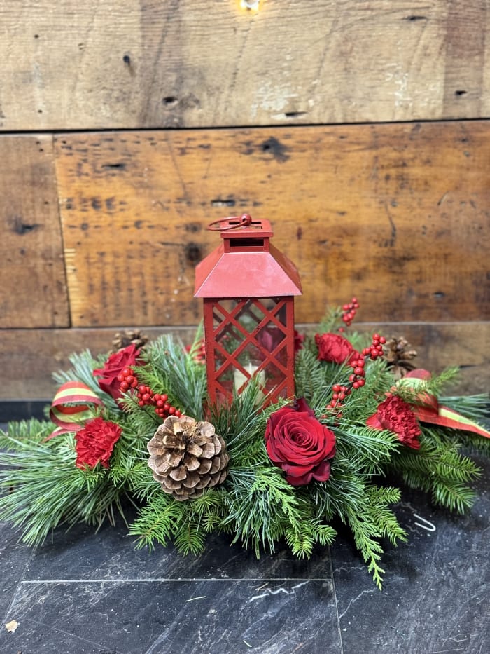 SALE! "Where's Santa?" Lantern Centerpiece