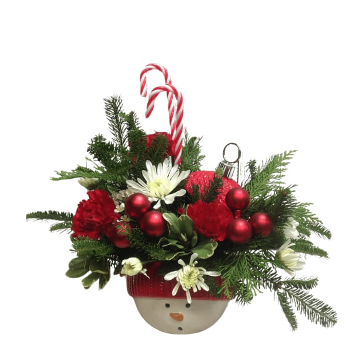 Snowman Ceramic Candy Dish