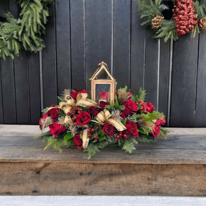 ND-28 Centro de mesa navideño de rosas