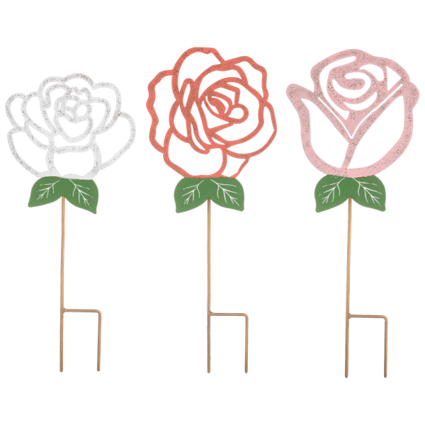 Laser Cut Rose Mini Stake