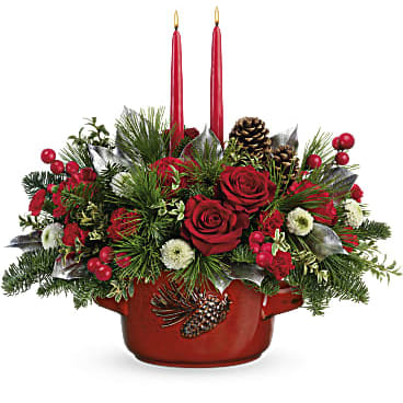 Teleflora's Christmas Heirloom Centerpiece