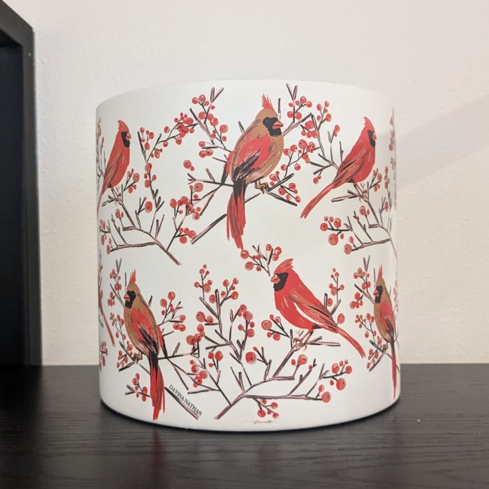 Cardinal Pair Planter Large 6.5"
