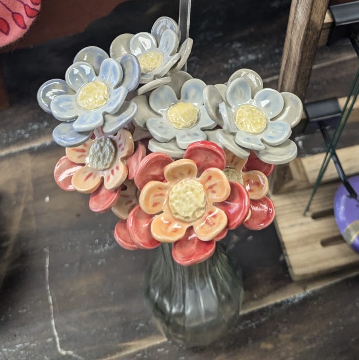 Ceramic Flower Stake