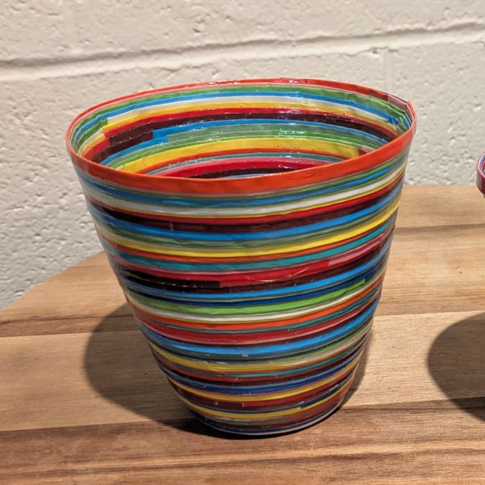 Recycled Paper Planter - Multicolor Bright & Vibrant