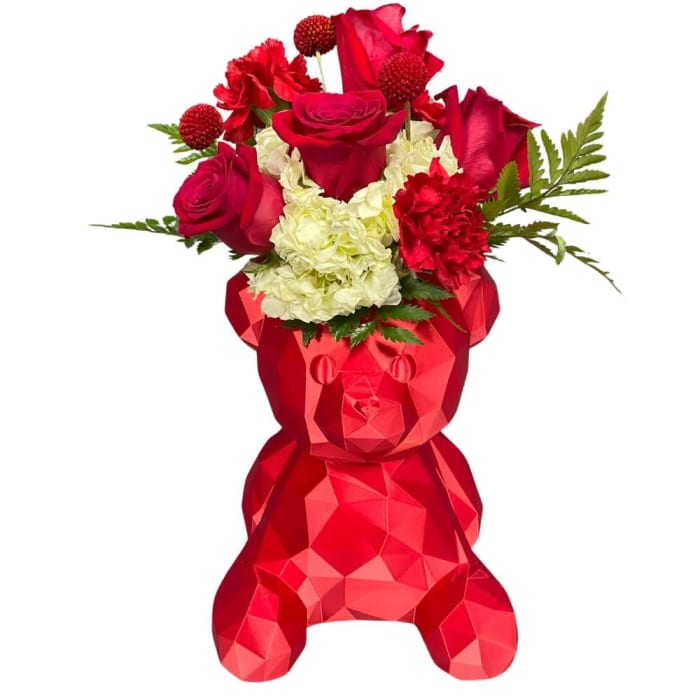 Love Bear Bouquet Red