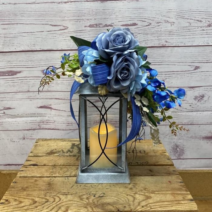 Azure Grace Silk (Artificial) Lantern