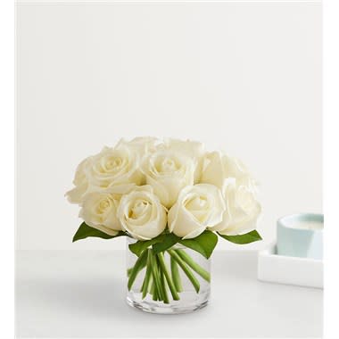 Contemporary White Roses