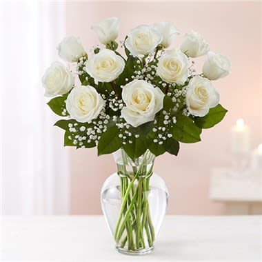 Rose Elegance™ Premium Long Stem White Roses