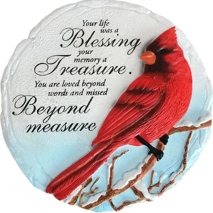 Cardinal Blessing Step Stone
