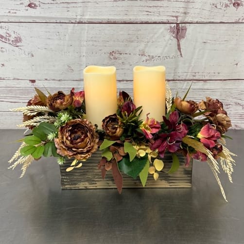 Hearthside Delight Silk (Artificial) Centerpiece