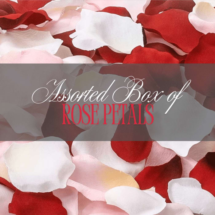 BOX OF ASSORTED ROSE PETALS