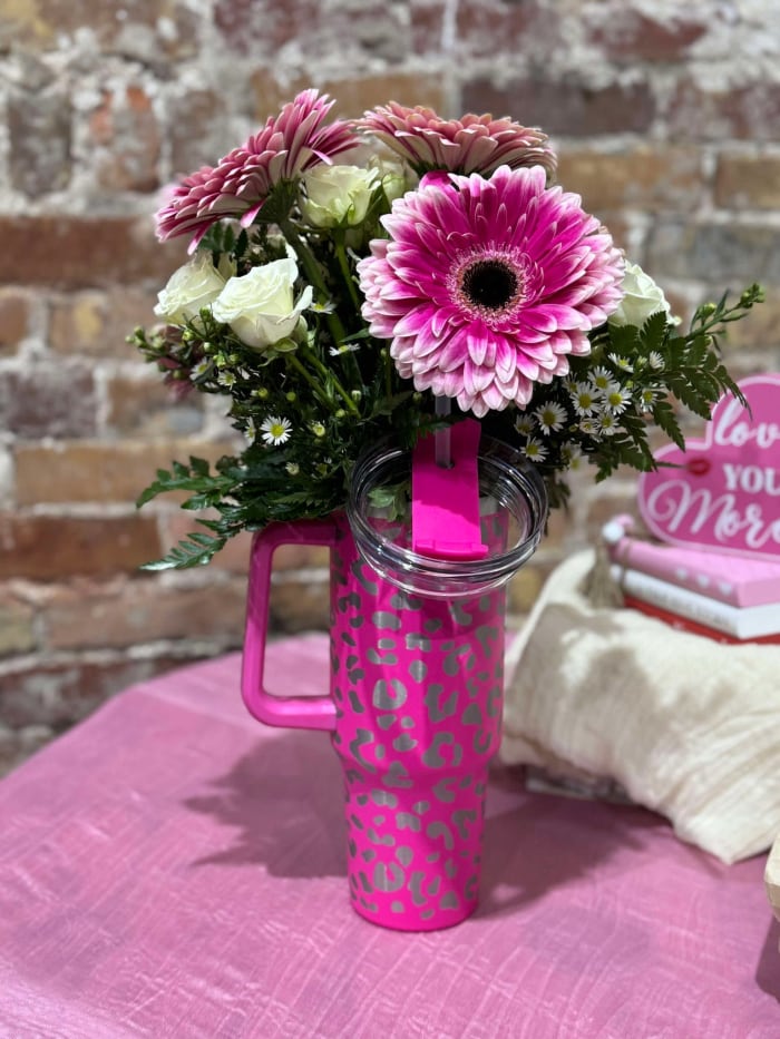 Valentine's Day Flower Tumbler