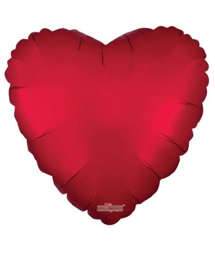 BALLOON-MATTE RED HEART LOVE