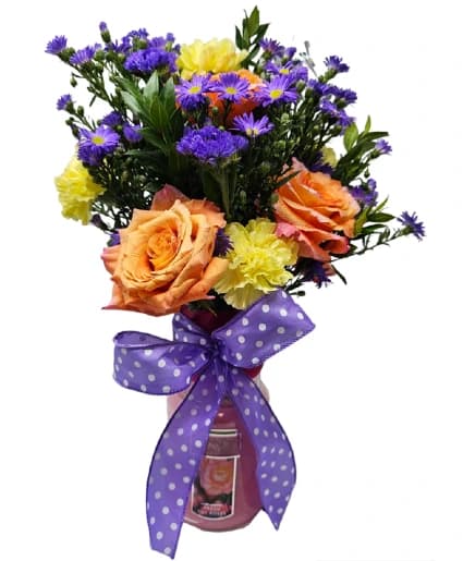 CANDLE OF FLOWERS BIRTHDAY