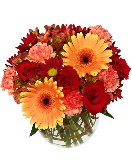 HOT & SPICY VASE OF FLOWERS