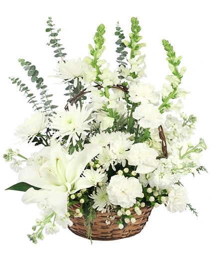 QUIET NIGHTS BASKET ARRANGEMENT