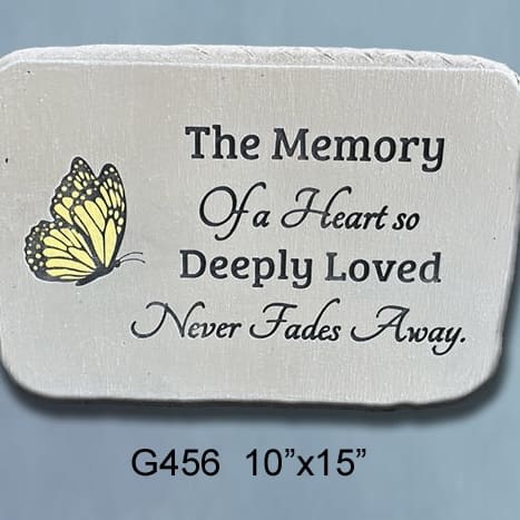 Deeply Loved Butterfly Memorial Stone