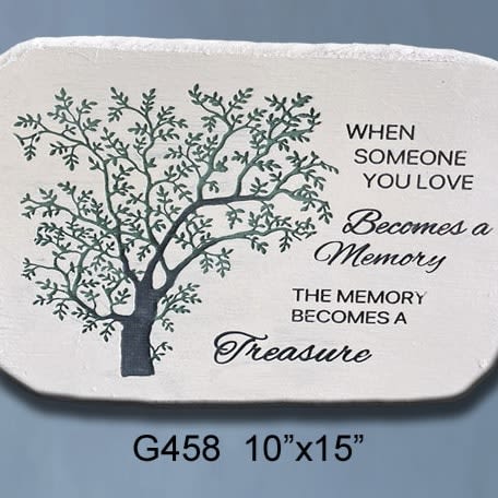 Memory Becomes a Treasure Memorial Stone
