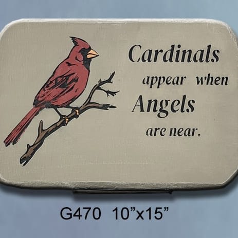 Cardinals Appear Memorial Stone