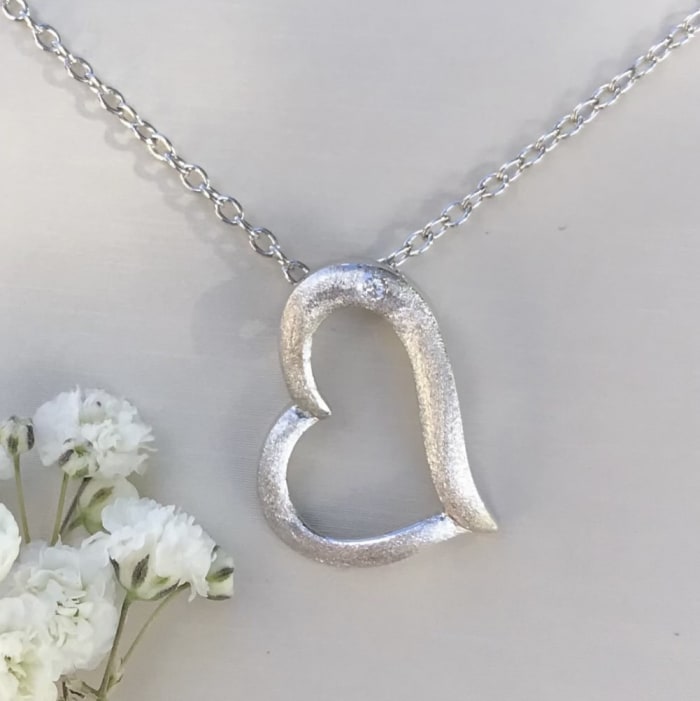 Textured Heart Pendant