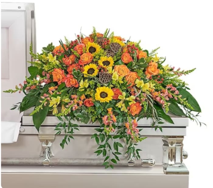 Sunset Reflection Casket Spray