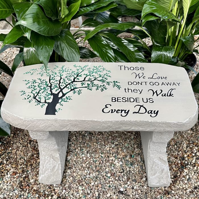 Those We Love Bench w/Tree