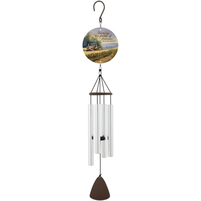27" Fields of Heaven Tractor Picture Perfect Wind Chime